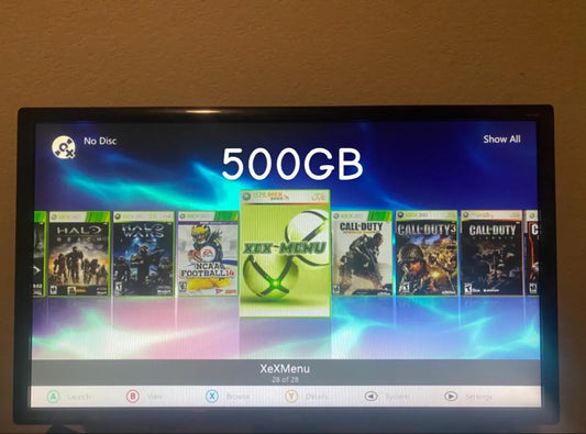 500GB RGH3 Xbox 360 S Slim